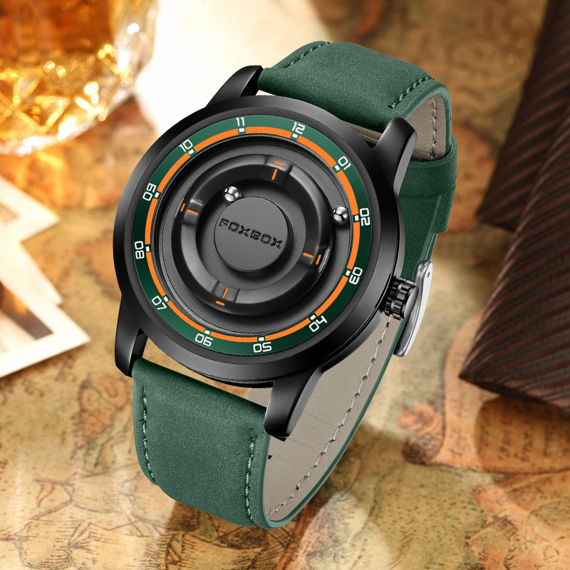 Men'S Fashion Box - FOXBOX Unique Dial Quartz Man Watch