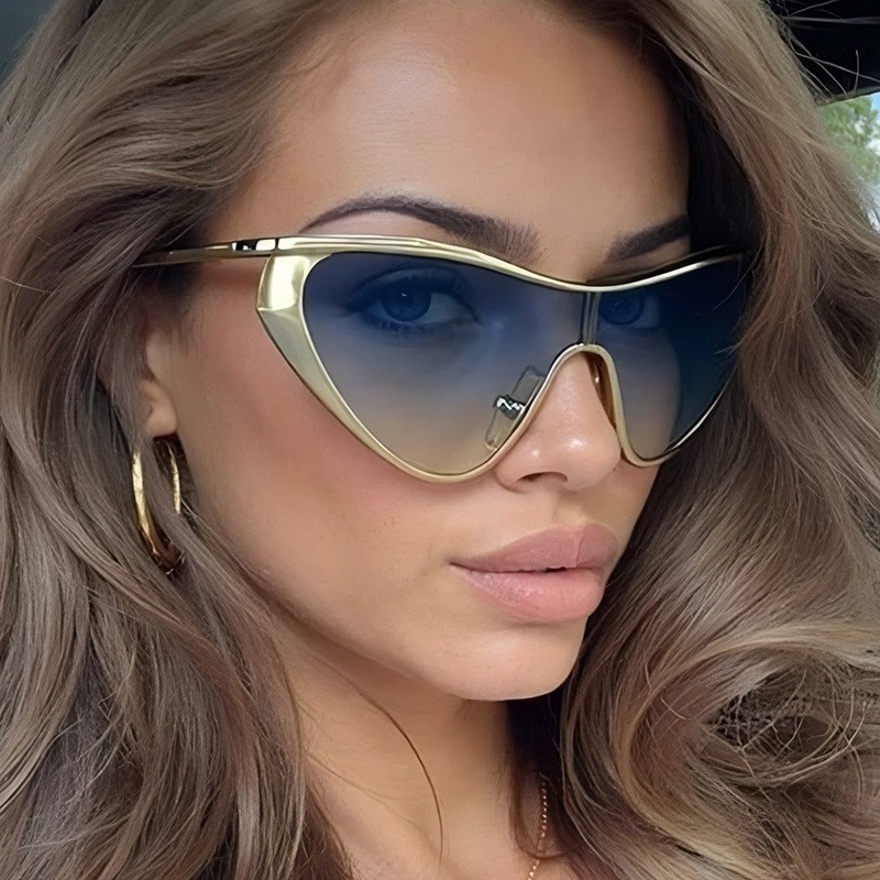 Men'S Fashion Glasses - Rimless Y2K Style Sunglasses Rectangle Fashion