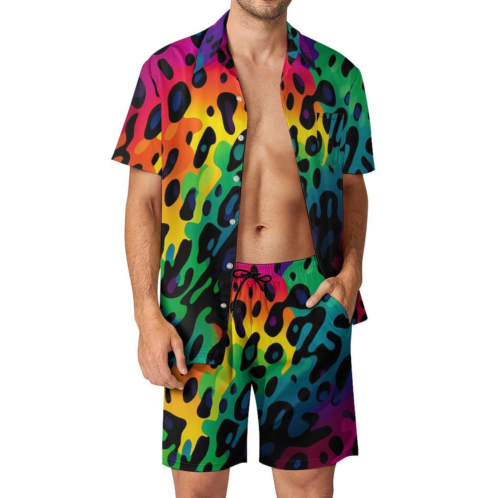 Men'S Fashion Outfits - Summer Irregular Geometric 3D Print Men