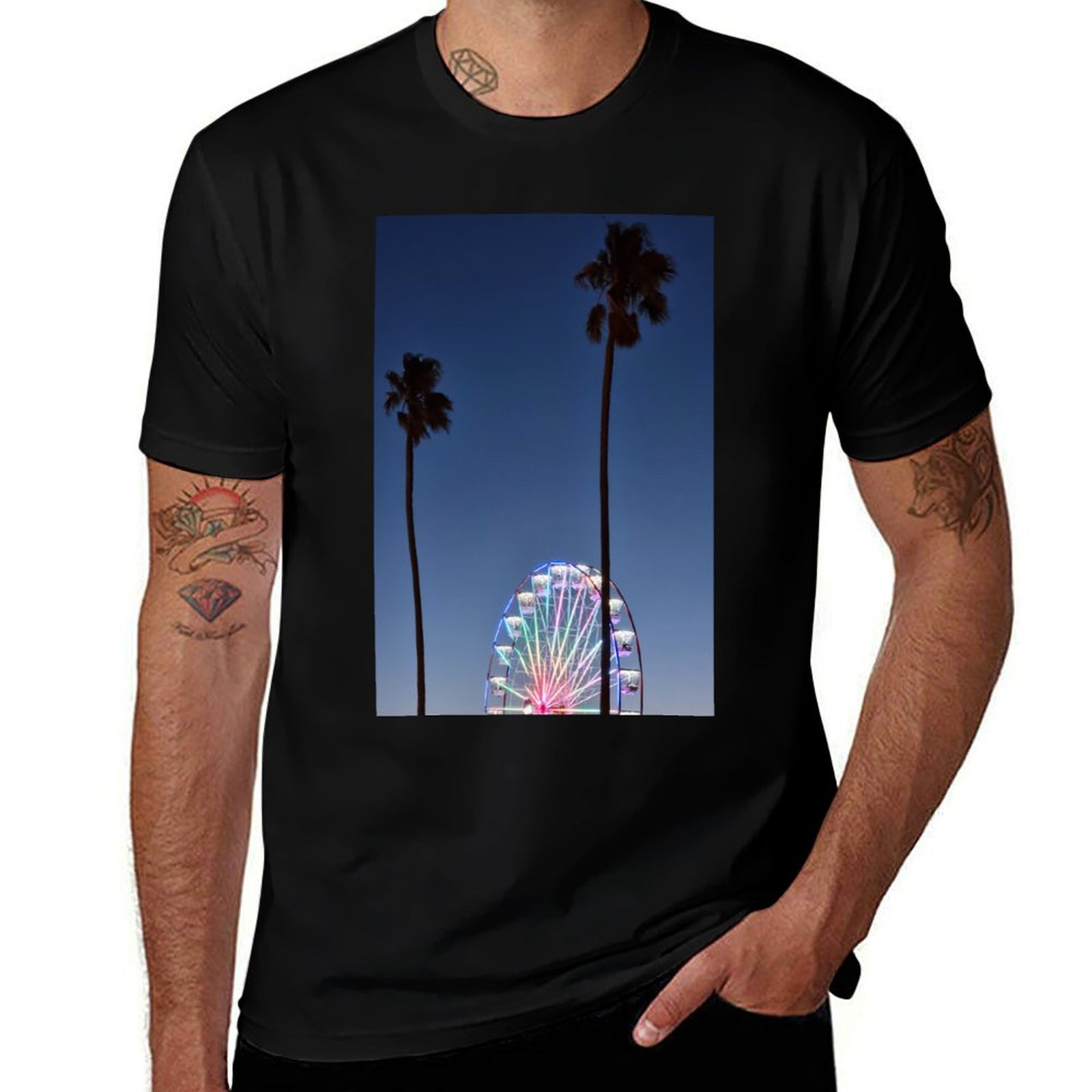 Mens Fashion Melbourne - Ferris wheel at sunset - St