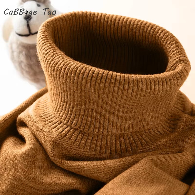 Turtleneck Sweater Men - Mens Turtleneck Sweater Slim Fit Knitted