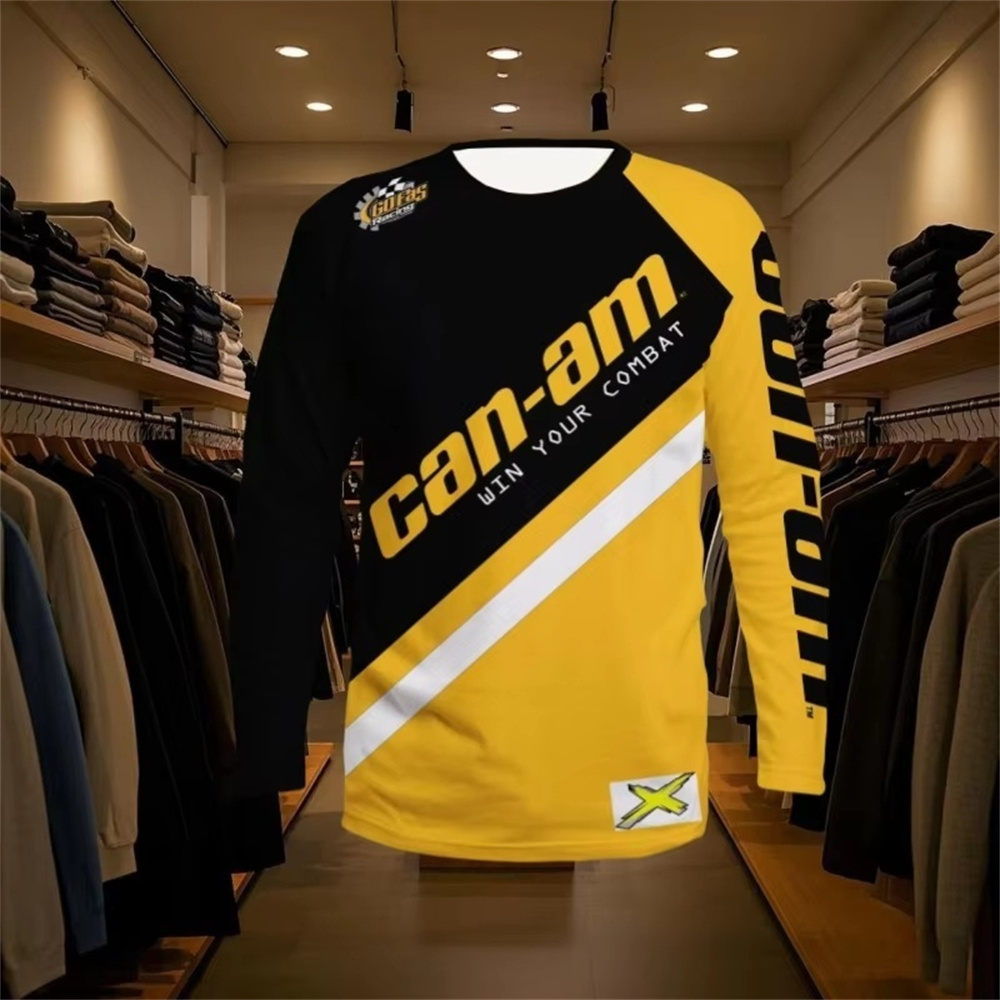 Men'S Fashion Outfits - Motorcycle Racing Long Sleeve Round Neck