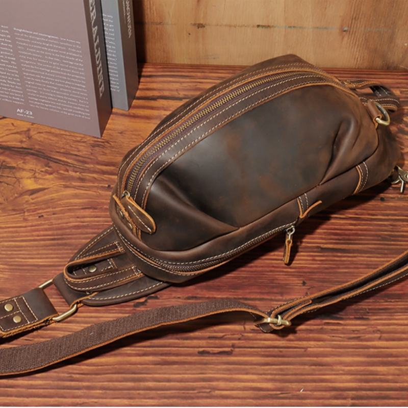 Crossbody Bag Men - Fashion Design Luxury Men's Sling Chest