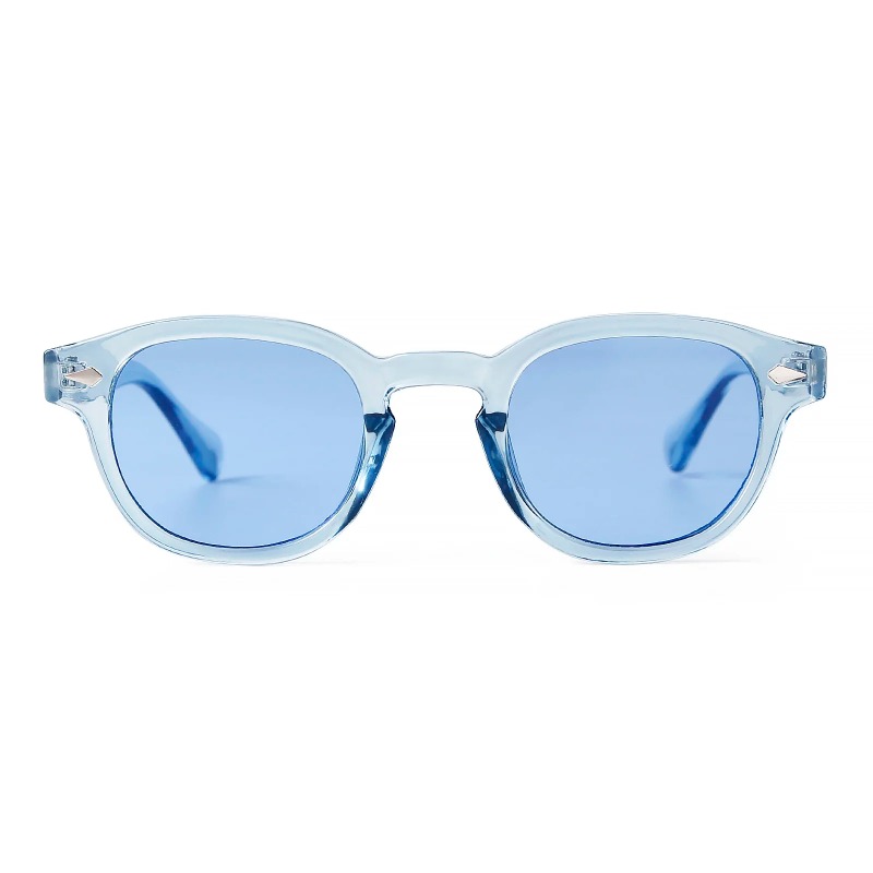 Fashion Transparent Blue Round - Men'S Fashion Glasses ulasan dan harga