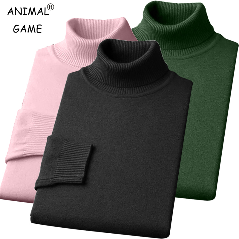 Autumn Mens High Quality Knitt - Turtleneck Sweater Men ulasan dan harga