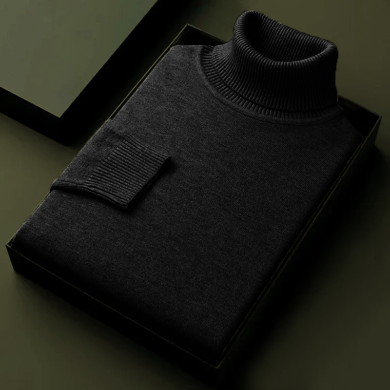 Autumn Mens High Quality Knitt - Turtleneck Sweater Men ulasan dan harga