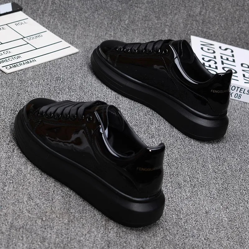 2025 Lacquered White Casual Sh - Casual Sneakers Men ulasan dan harga