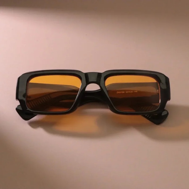 Retro Square Sunglasses Women  - Men'S Fashion Old Money ulasan dan harga