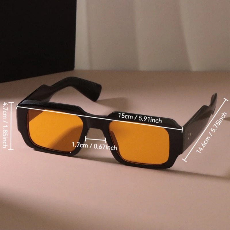 Retro Square Sunglasses Women  - Men'S Fashion Old Money ulasan dan harga