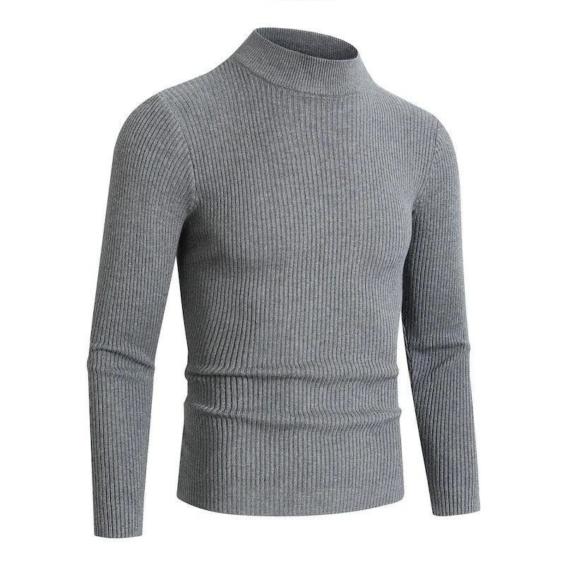 Animal Game Autumn Men's Mock  - Turtleneck Sweater Men ulasan dan harga
