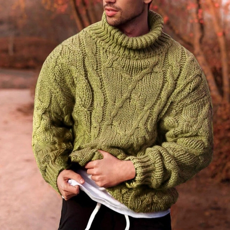 Autumn and winter European and - Turtleneck Sweater Men ulasan dan harga