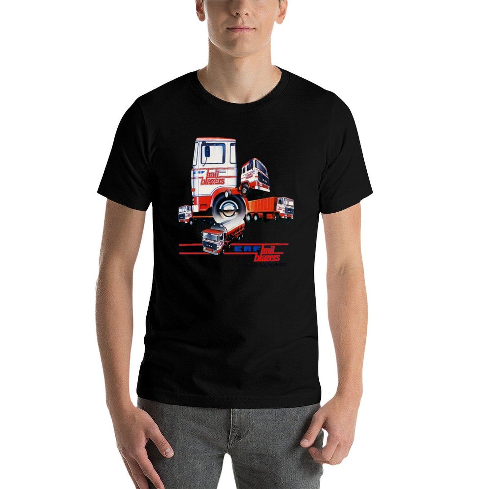 ERF TRUCKS - 1980s ADVERT T-Sh - Mens Fashion In 1980S ulasan dan harga