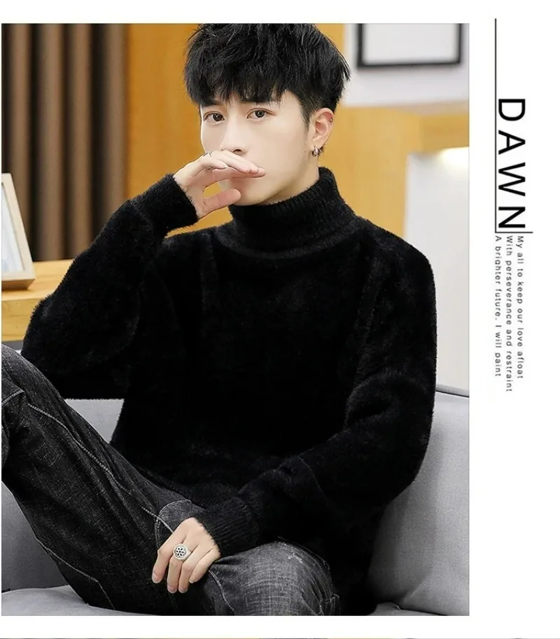 White Pullover Turtleneck Men  - Turtleneck Sweater Men ulasan dan harga