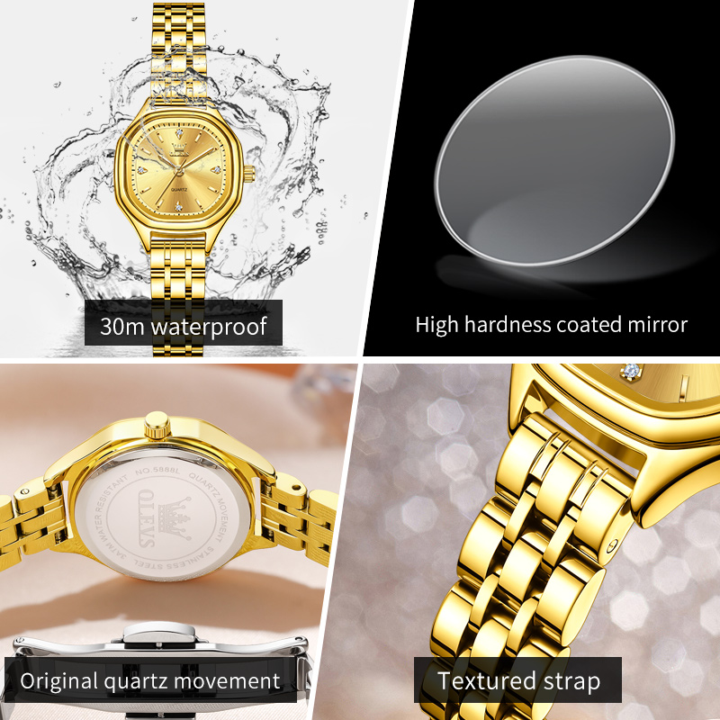 OLEVS 5888 Ladies Watches Gold - Men'S Fashion Box ulasan dan harga