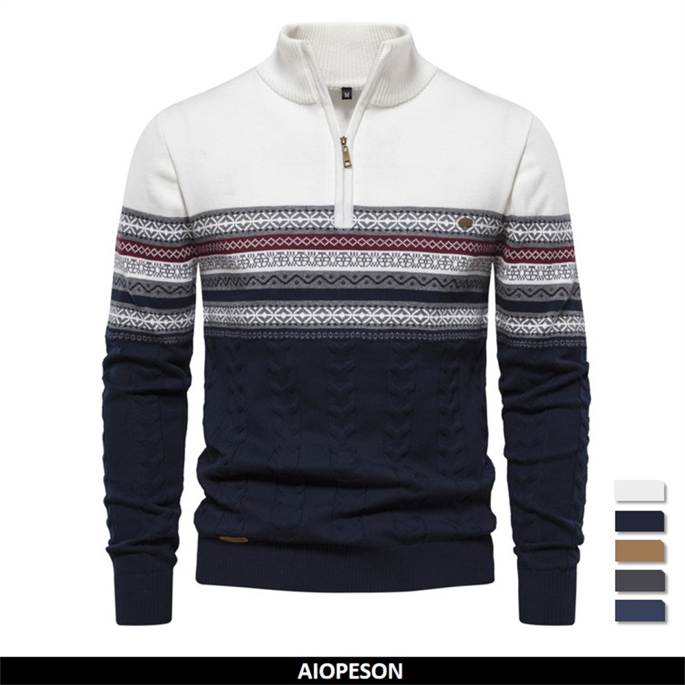 2023 New Autumn High Quality Z - Turtleneck Sweater Men ulasan dan harga