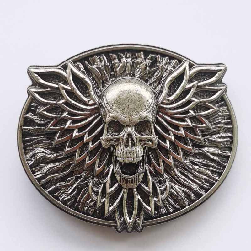 Classic Skull Series Zinc Allo - Leather Belt Braided ulasan dan harga