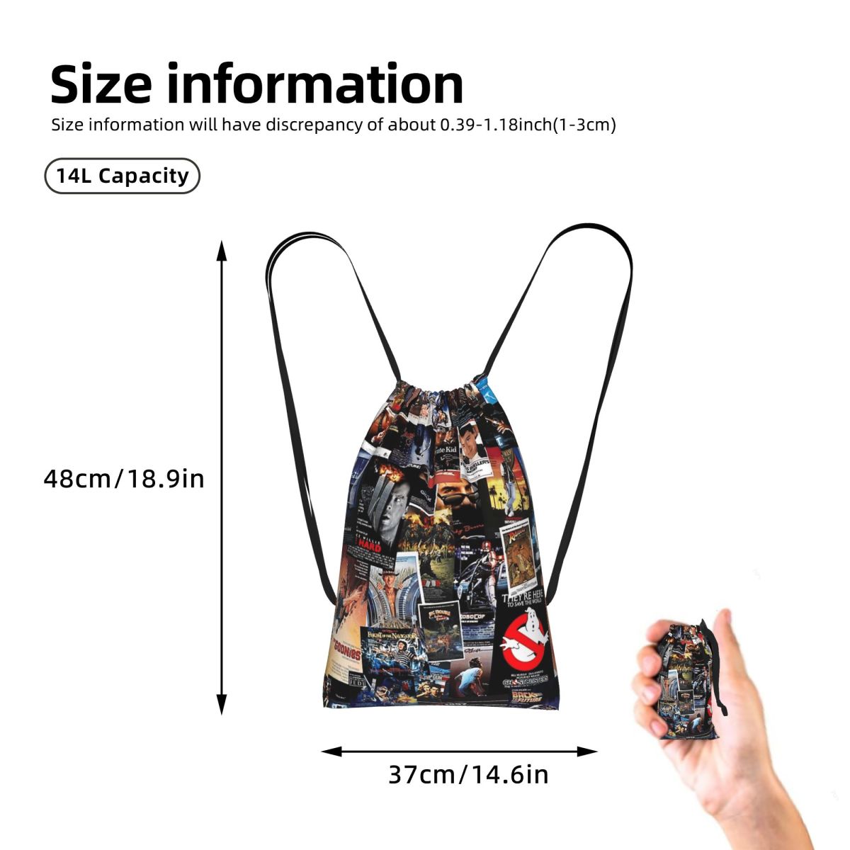 1980s Movie Posters Backpacks  - Mens Fashion In 1980S ulasan dan harga