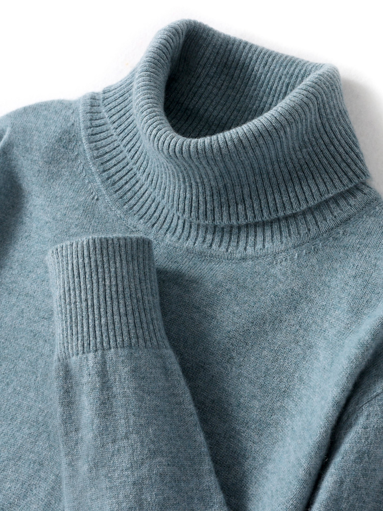 Autumn Winter Men Wool Turtlen - Turtleneck Sweater Men ulasan dan harga
