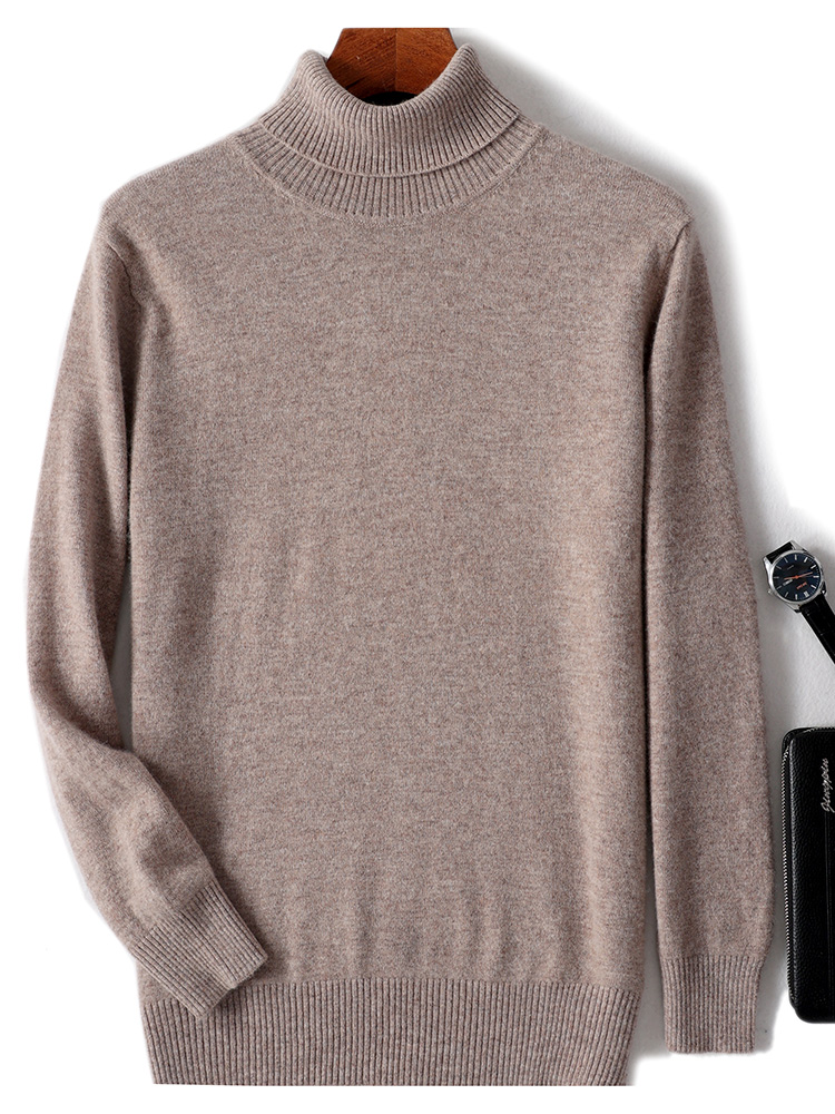 Autumn Winter Men Wool Turtlen - Turtleneck Sweater Men ulasan dan harga