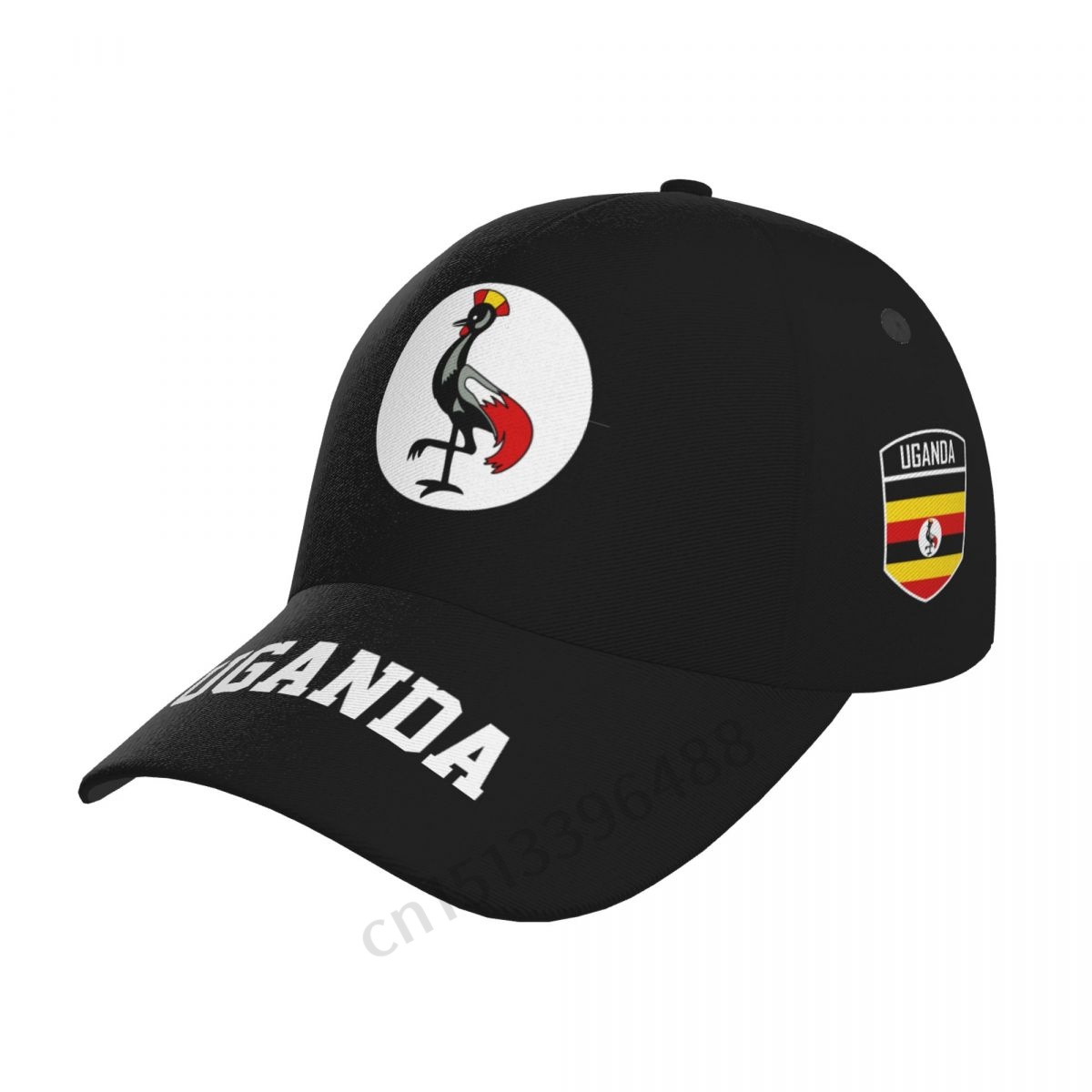 2025 Uganda Flag 3D Soccer Hat - Men Fashion Uganda ulasan dan harga