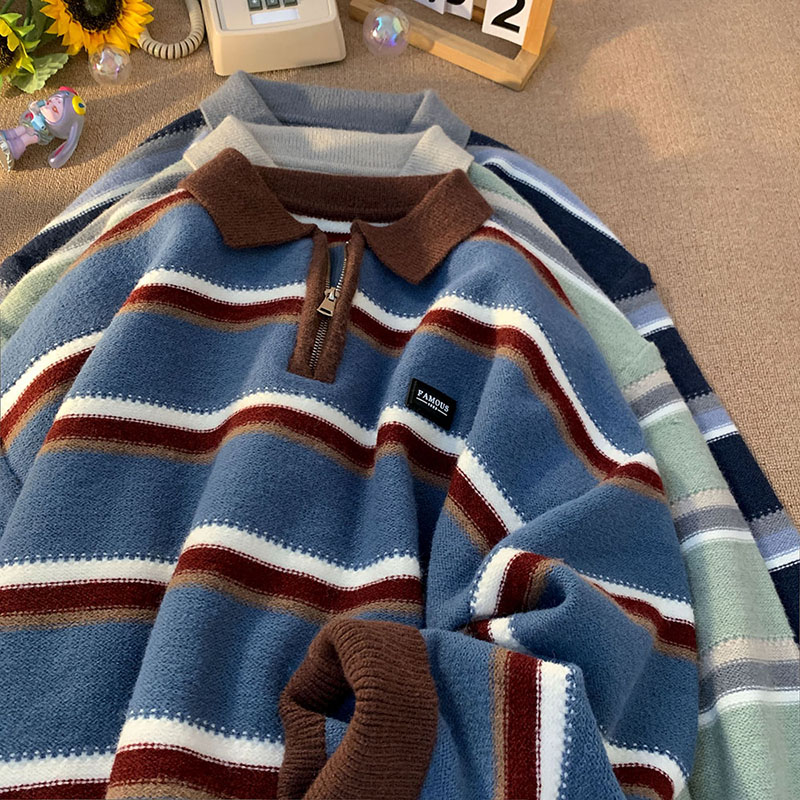 Japan Men's Y2K Knitted Warm P - Turtleneck Sweater Men ulasan dan harga