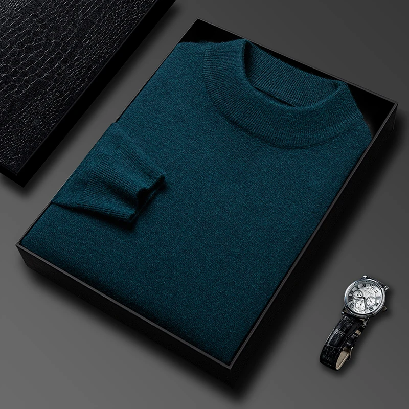 Half Turtleneck Knitwear Sweat - Turtleneck Sweater Men ulasan dan harga