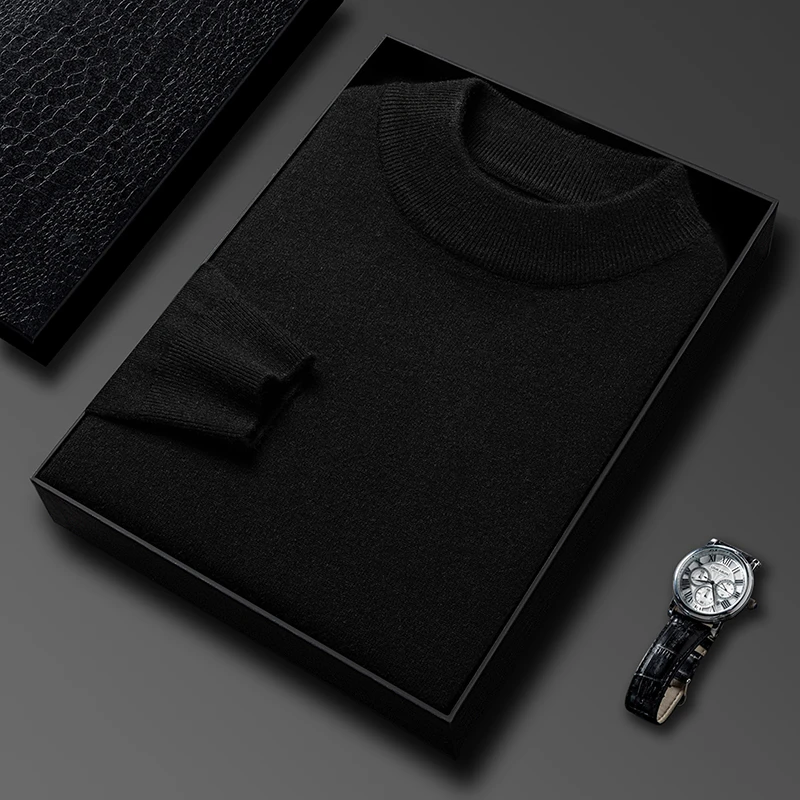 Half Turtleneck Knitwear Sweat - Turtleneck Sweater Men ulasan dan harga