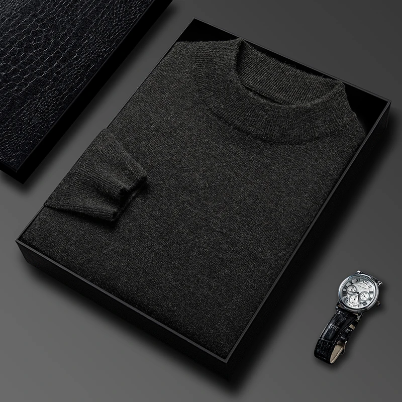 Half Turtleneck Knitwear Sweat - Turtleneck Sweater Men ulasan dan harga
