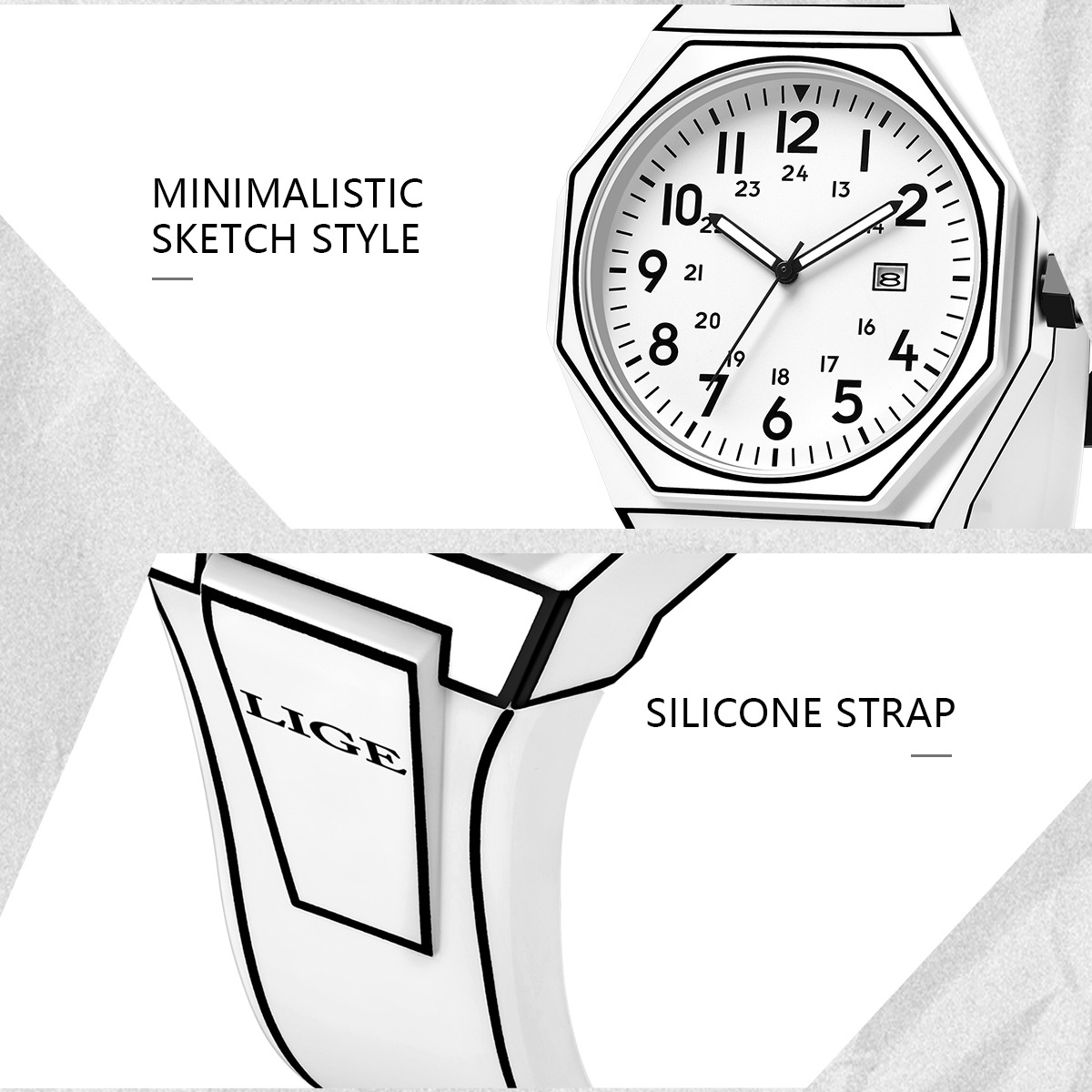 LIGE New Men Watch Military Me - Men'S Fashion Box ulasan dan harga