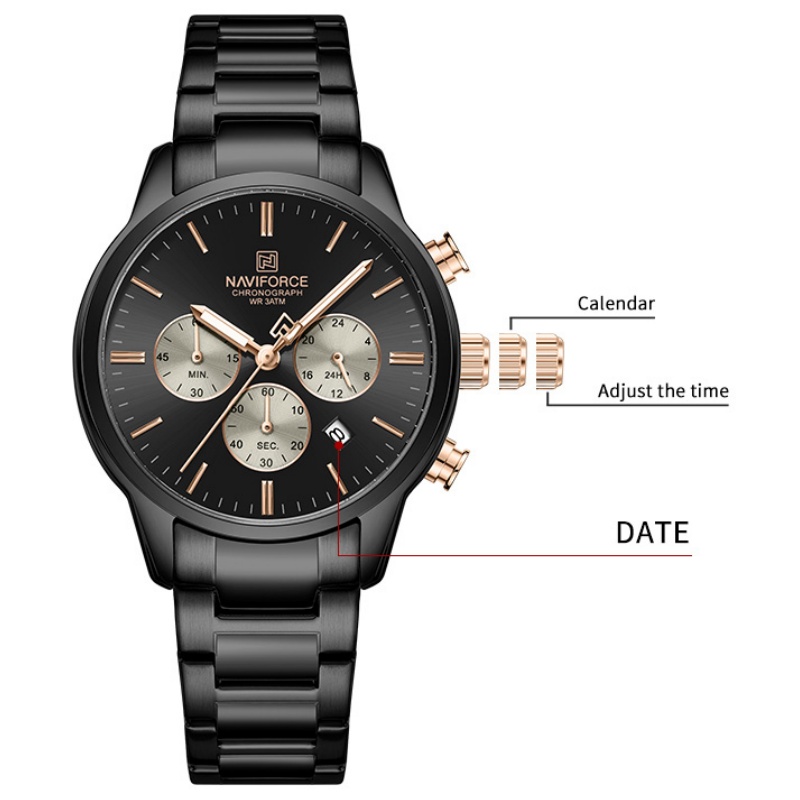 NAVIFORCE Men Quartz Chronogra - Men'S Fashion Box ulasan dan harga