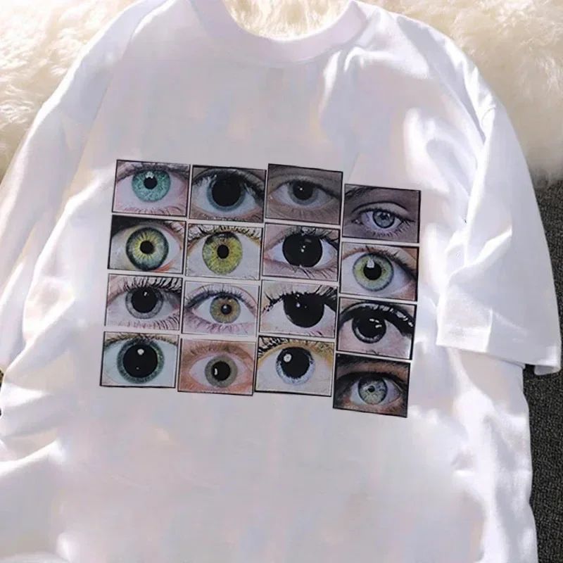 Eyes Printed Harajuku Y2K T-sh - Mens Fashion Dress Shirts ulasan dan harga