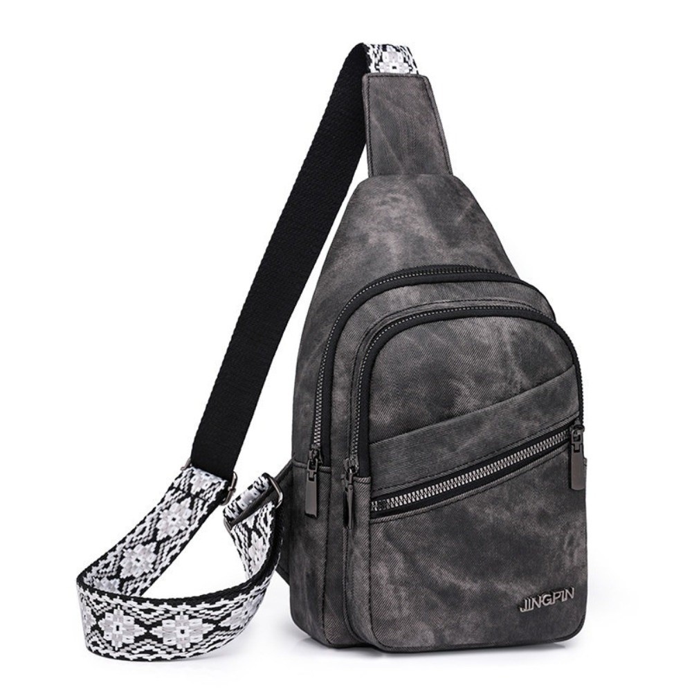 Fashion PU Leather Chest Bags  - Crossbody Bag Men ulasan dan harga