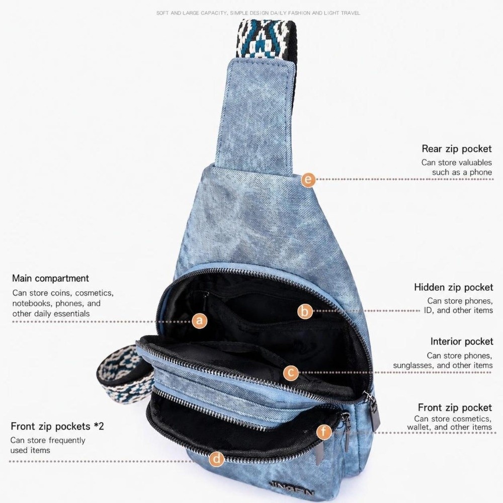 Fashion PU Leather Chest Bags  - Crossbody Bag Men ulasan dan harga