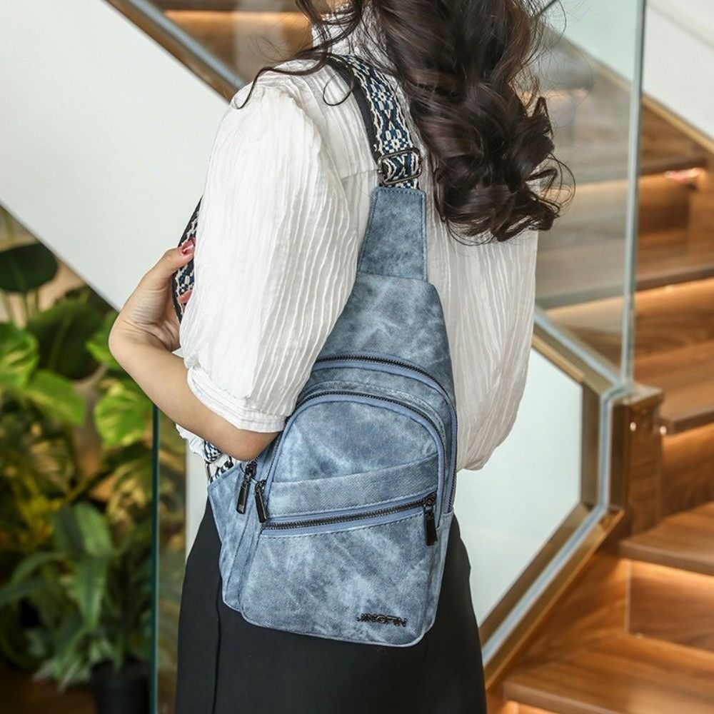 Fashion PU Leather Chest Bags  - Crossbody Bag Men ulasan dan harga