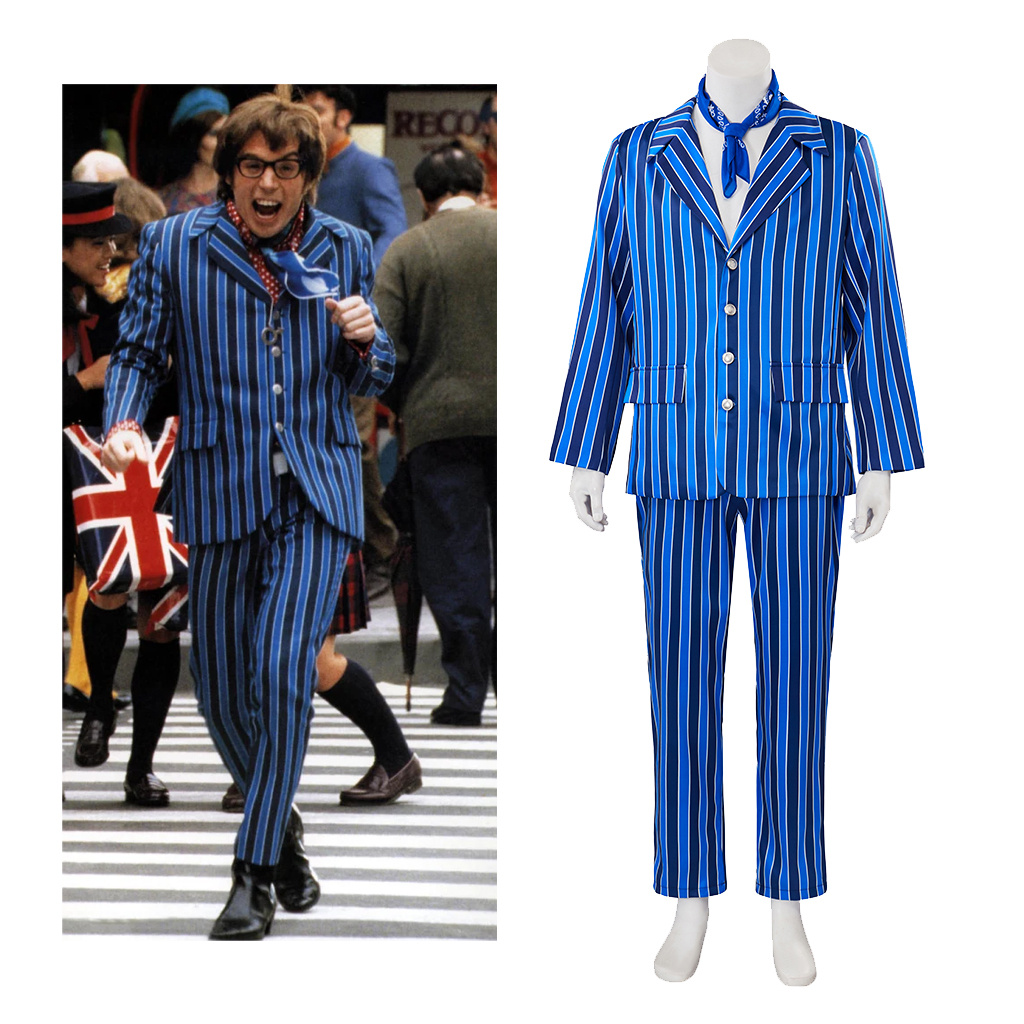 Movie Austin Powers Cosplay Co - Mens Fashion In 1980S ulasan dan harga