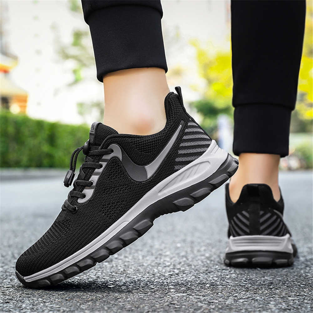 Knit Non-slip Sneakers Man 45  - Casual Sneakers Men ulasan dan harga