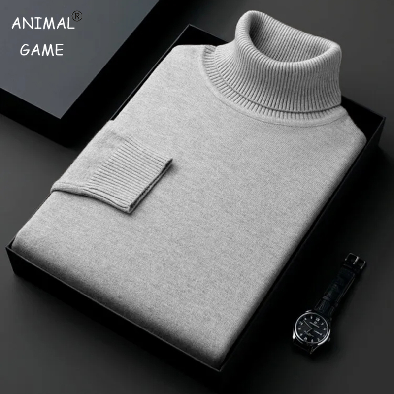 Sweatwear Mens Anti-pilling Hi - Turtleneck Sweater Men ulasan dan harga