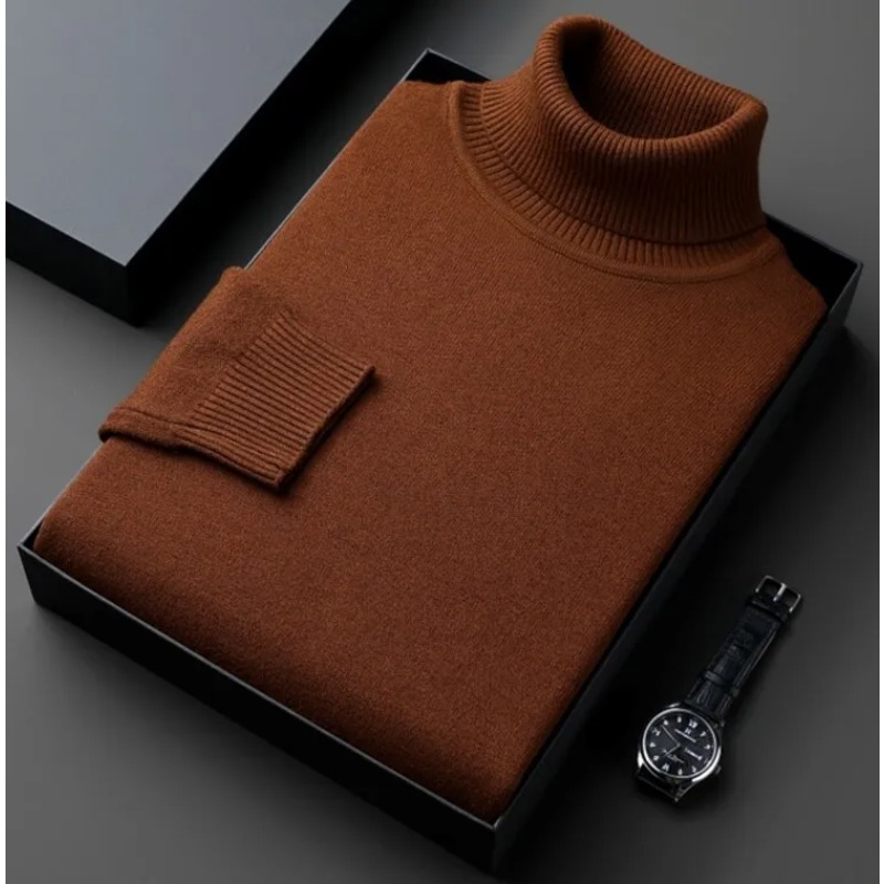 Sweatwear Mens Anti-pilling Hi - Turtleneck Sweater Men ulasan dan harga