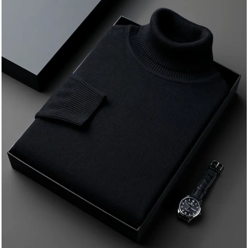 Sweatwear Mens Anti-pilling Hi - Turtleneck Sweater Men ulasan dan harga