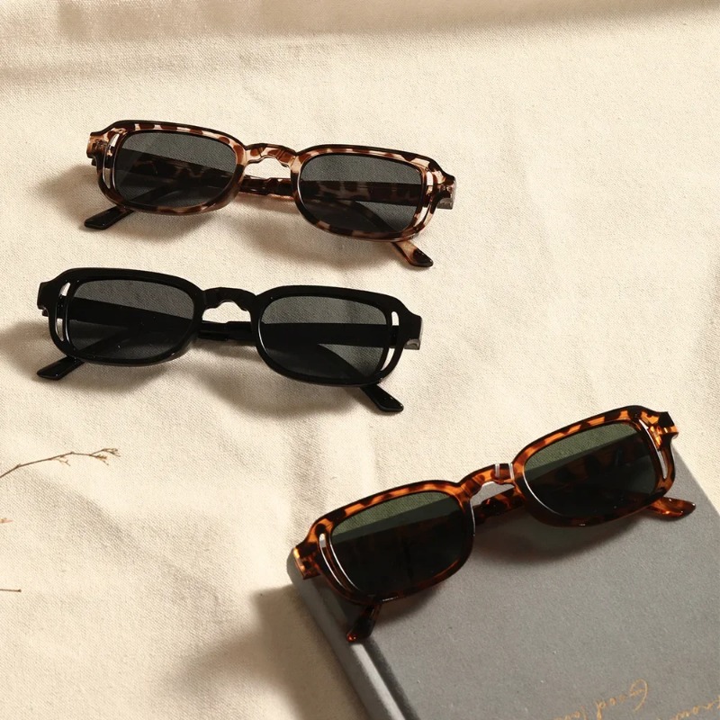 Luxurious Rectangle Sunglasses - Men'S Fashion Old Money ulasan dan harga