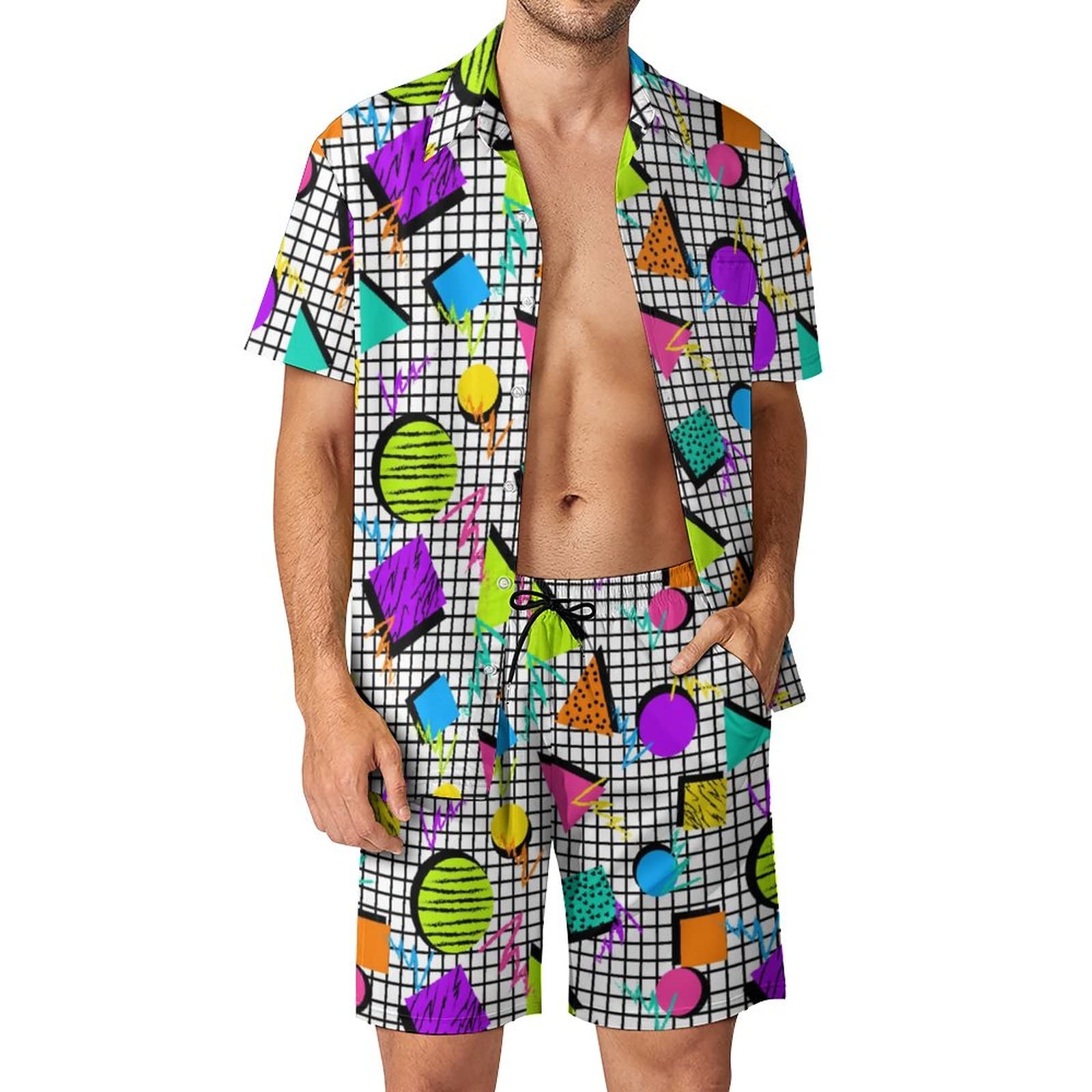 Summer Irregular Geometric 3D  - Men'S Fashion Outfits ulasan dan harga