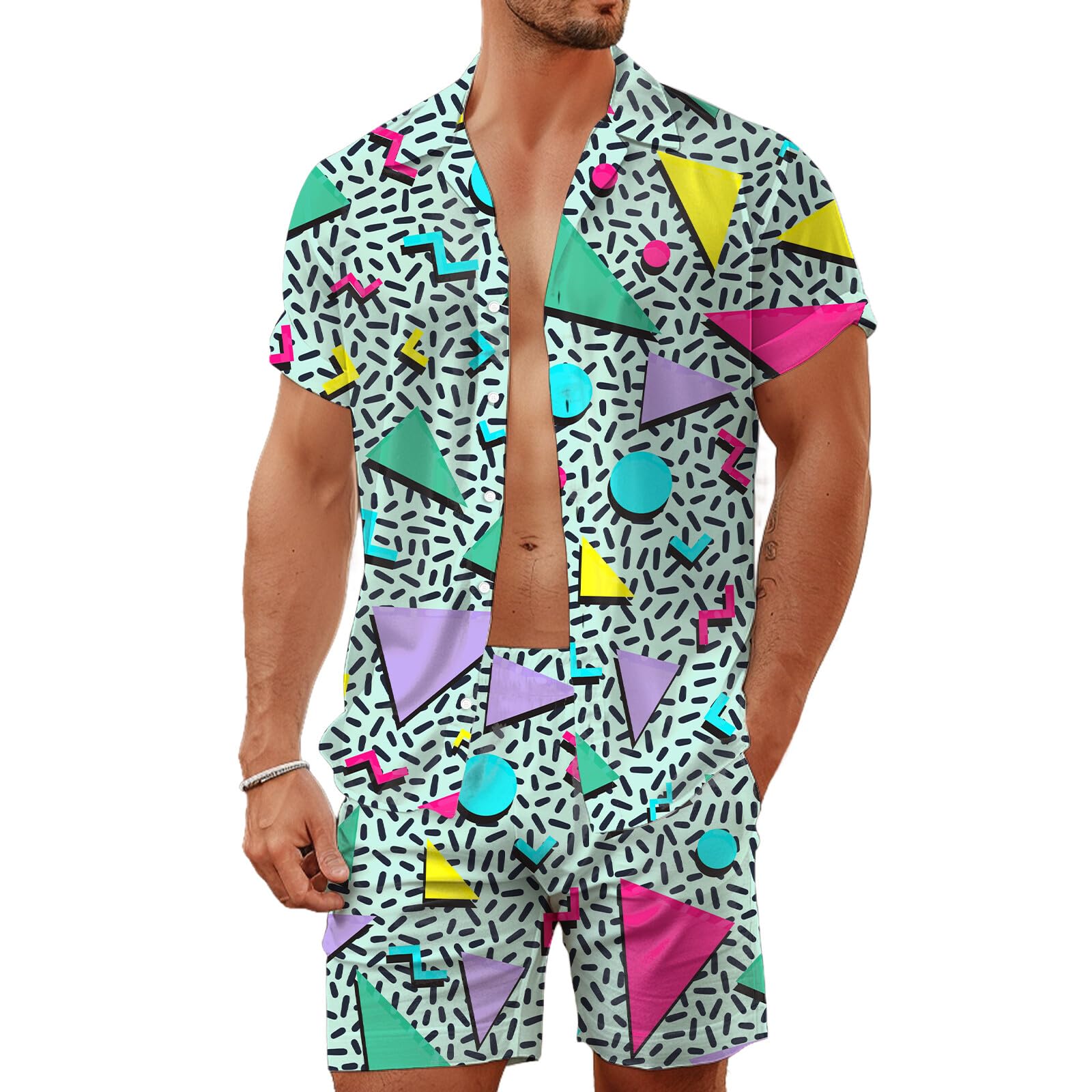 Summer Irregular Geometric 3D  - Men'S Fashion Outfits ulasan dan harga