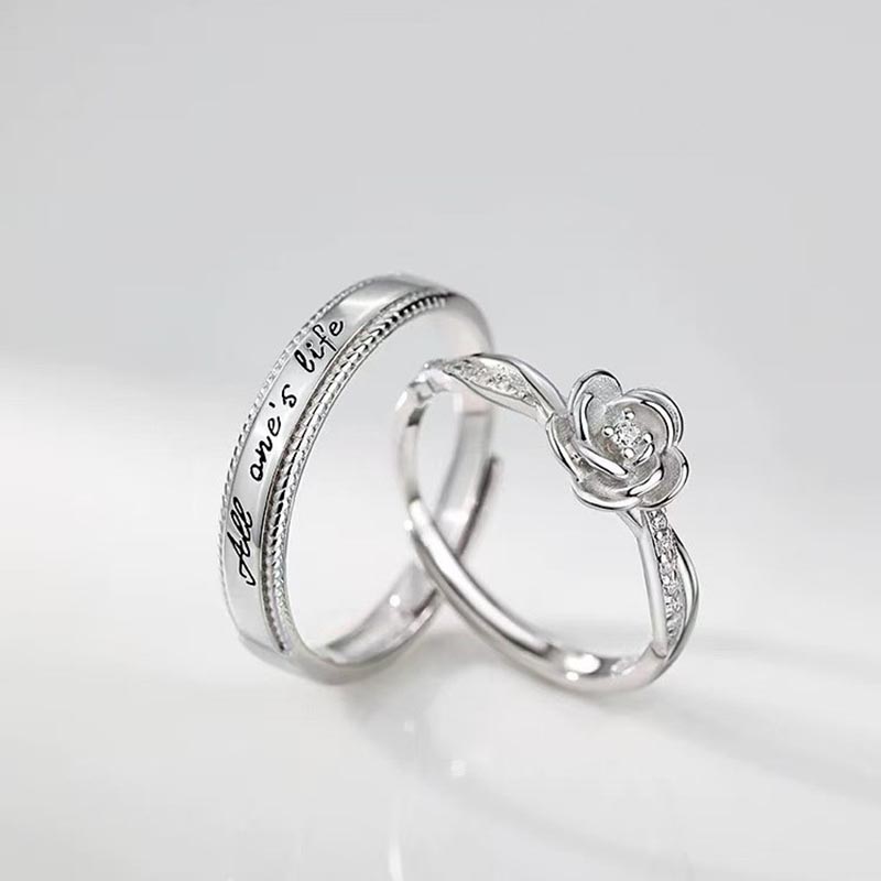 2pcs Romantic Zircon Rose and  - Men'S Fashion Today ulasan dan harga