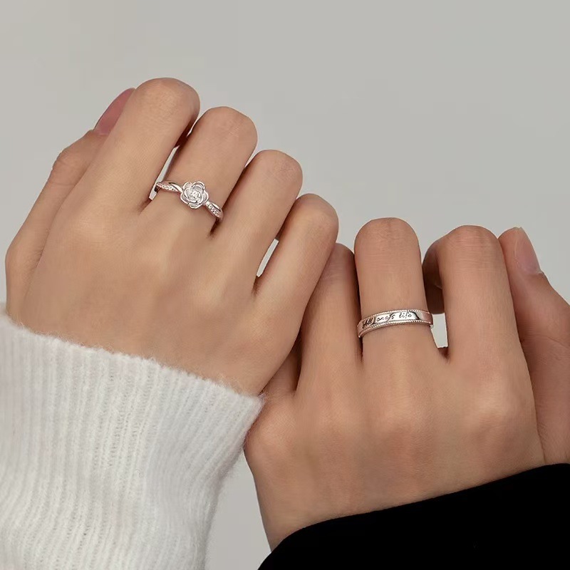 2pcs Romantic Zircon Rose and  - Men'S Fashion Today ulasan dan harga