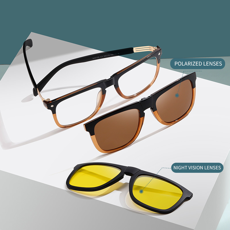 Sun Glasses Clip On Polarized  - Men'S Fashion Glasses ulasan dan harga