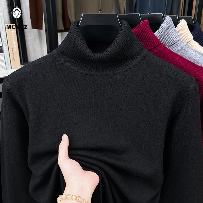 Mens Relaxed Turtleneck Knit S - Turtleneck Sweater Men ulasan dan harga