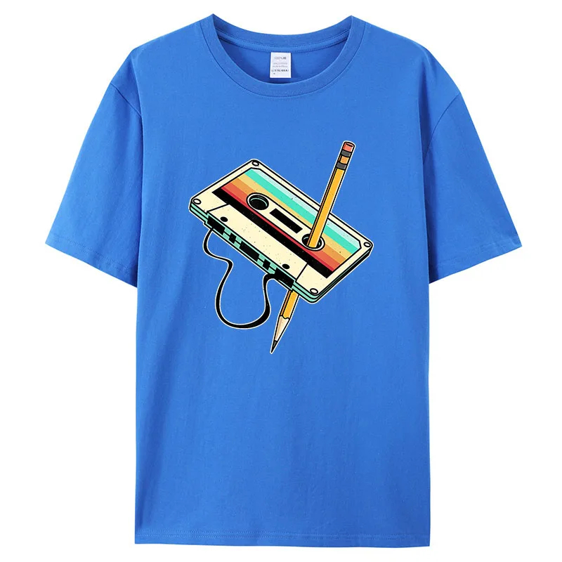 Retro 1980s Tape Pencil Graphi - Mens Fashion In 1980S ulasan dan harga