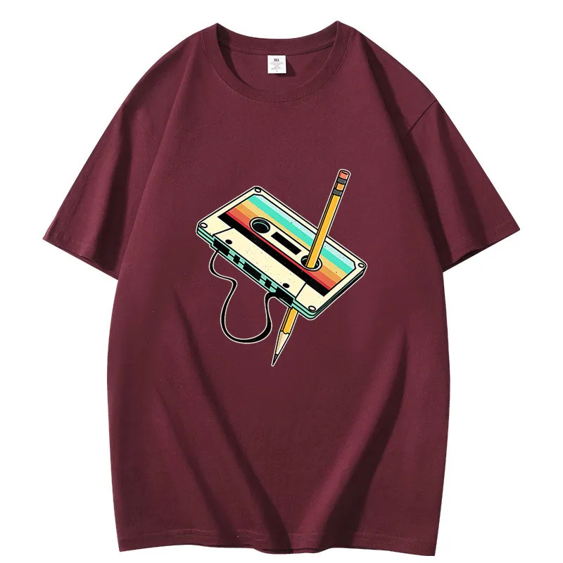 Retro 1980s Tape Pencil Graphi - Mens Fashion In 1980S ulasan dan harga