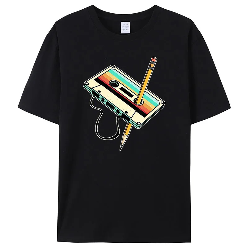 Retro 1980s Tape Pencil Graphi - Mens Fashion In 1980S ulasan dan harga