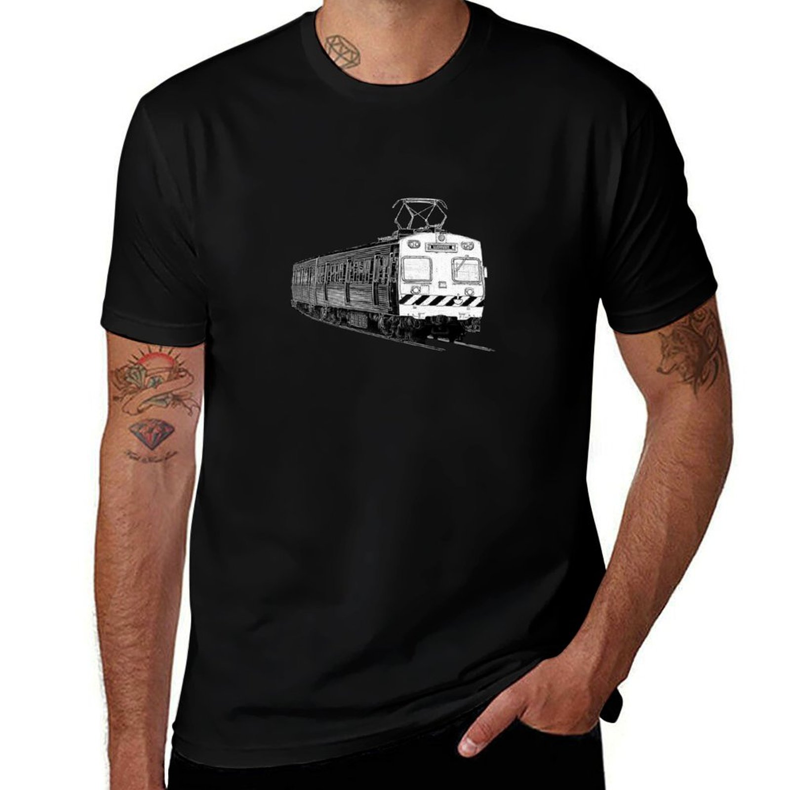 Melbourne Hitachi train T-Shir - Mens Fashion Melbourne ulasan dan harga